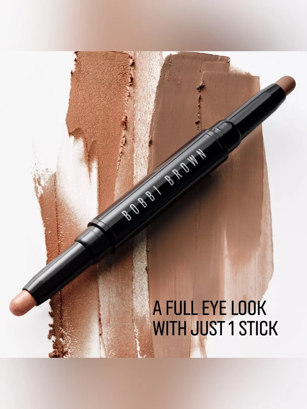 NEW✅ Bobbi Brown Dual Ended Cream Eyeshadow Stick • Brown Matte / Shimmer Duo •